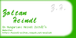 zoltan heindl business card